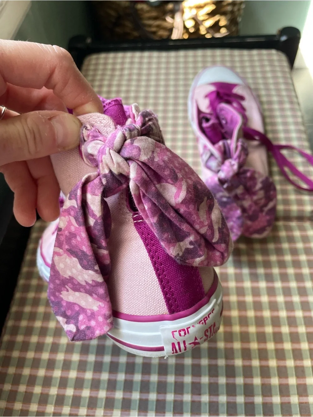 Converse All Star Pink and Magenta High-Top Sneakers